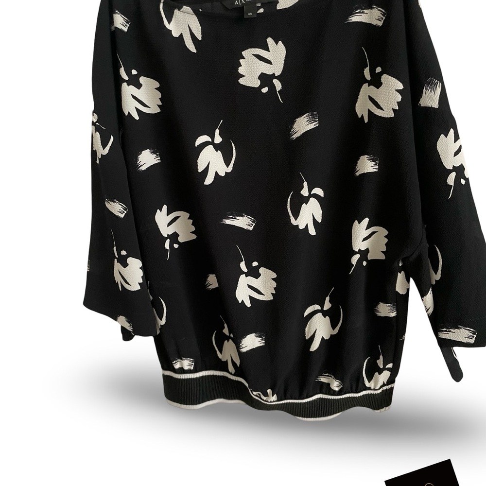 Black and White Patterned Sweater